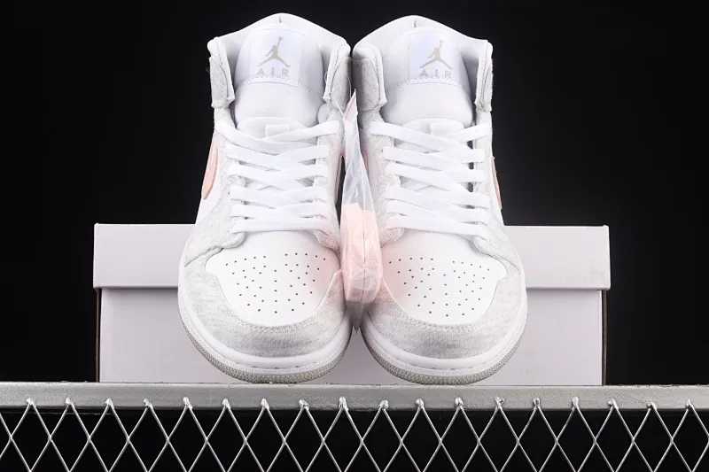 All Categories Air Jordan Jordan Series Basketball Shoes Air Jordan 1 Mid Air Jordan 1 Mid AJ1 Joe 1 White Gray Pink Mid-top Cultural Basketball Shoes DN4045-001